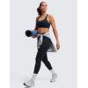 imageCRZ YOGA Womens Strappy Sports Bras Fitness Workout Padded Yoga Top Criss Cross Back CamiTrue Navy