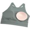 imageCRZ YOGA Womens Butterluxe Strappy High Neck Longline Sports Bra  Wireless Criss Cross Back Padded Workout Cropped TopGrey Sage
