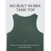 imageCRZ YOGA Butterluxe Womens Racerback Workout Tank Tops High Neck Sleeveless Camisole Athletic Gym ShirtsDark Forest Green