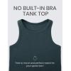 imageCRZ YOGA Butterluxe Womens Racerback Workout Tank Tops High Neck Sleeveless Camisole Athletic Gym ShirtsForest Dark Green