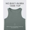 imageCRZ YOGA Butterluxe Womens Racerback Workout Tank Tops High Neck Sleeveless Camisole Athletic Gym ShirtsGrey Sage