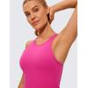 imageCRZ YOGA Butterluxe Womens Racerback Workout Tank Tops High Neck Sleeveless Camisole Athletic Gym ShirtsHibiscus Purple