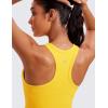 imageCRZ YOGA Butterluxe Womens Racerback Workout Tank Tops High Neck Sleeveless Camisole Athletic Gym ShirtsHigh Visibility Yellow