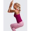 imageCRZ YOGA Butterluxe Womens Racerback Workout Tank Tops High Neck Sleeveless Camisole Athletic Gym ShirtsMagenta Purple