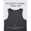 imageCRZ YOGA Butterluxe Womens Racerback Workout Tank Tops High Neck Sleeveless Camisole Athletic Gym ShirtsMysterious Grey