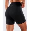 imageCRZ YOGA Womens Naked Feeling Biker Shorts with Pockets 5  High Waisted Yoga Gym Workout SpandexBlack