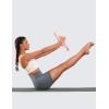 imageCRZ YOGA Womens Naked Feeling Biker Shorts with Pockets 5  High Waisted Yoga Gym Workout SpandexDark Carbon