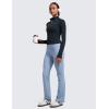 imageCRZ YOGA Butterluxe Womens Cropped Slim Fit Workout Jacket Weightless Track Athletic Full Zip Up Tops with Thumb HolesTrue Navy