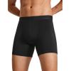 imageCRZ YOGA Mens UltraSoft Modal Boxer Briefs 5quot  Double Lined Comfort Moisture Wicking Breathable Stretch Underwear 3PackBlack 3pack