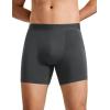 imageCRZ YOGA Mens UltraSoft Modal Boxer Briefs 5quot  Double Lined Comfort Moisture Wicking Breathable Stretch Underwear 3PackBlackGreyBlue