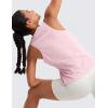 imageCRZ YOGA Pima Cotton Scoop Neck Tank Racerback Workout Tops for Women Soft Casual Basic Sleeveless ShirtsStrawberry Pink