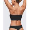 imageCRZ YOGA Softhold Womens Double Lined Strapless Bralettes  Tube Tops Bandeau Unlined Wireless Stretchy TShirt Everyday BraBlack