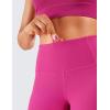 imageCRZ YOGA Womens Naked Feeling Light Running Shorts 6 Inches  High Waisted Gym Biker Compression Shorts with PocketsHibiscus Purple