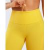imageCRZ YOGA Womens Naked Feeling Light Running Shorts 6 Inches  High Waisted Gym Biker Compression Shorts with PocketsHigh Visibility Yellow