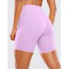 imageCRZ YOGA Womens Naked Feeling Light Running Shorts 6 Inches  High Waisted Gym Biker Compression Shorts with PocketsLilac