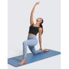 imageCRZ YOGA ButterluxeLight Womens V Neck Longline Sports Bra  Spaghetti Straps Workout Crop Top Padded Yoga CamiBlack