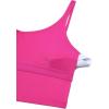 imageCRZ YOGA ButterluxeLight Womens V Neck Longline Sports Bra  Spaghetti Straps Workout Crop Top Padded Yoga CamiHibiscus Purple
