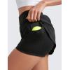 imageCRZ YOGA Dolphin Golf Skirts for Women A Line High Waisted Casual Athletic Mini Tennis Pickleball Skort with Zipper PocketBlack