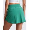 imageCRZ YOGA Dolphin Golf Skirts for Women A Line High Waisted Casual Athletic Mini Tennis Pickleball Skort with Zipper PocketCascadia Green