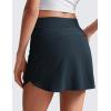 imageCRZ YOGA Dolphin Golf Skirts for Women A Line High Waisted Casual Athletic Mini Tennis Pickleball Skort with Zipper PocketTrue Navy