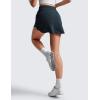 imageCRZ YOGA Dolphin Golf Skirts for Women A Line High Waisted Casual Athletic Mini Tennis Pickleball Skort with Zipper PocketTrue Navy