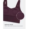 imageCRZ YOGA Softness Mold Butterluxe Longline Sports Bras for Women  Molded Cup V Neck Yoga Clothes Workout Crop Tank TopDeep Purple
