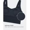 imageCRZ YOGA Softness Mold Butterluxe Longline Sports Bras for Women  Molded Cup V Neck Yoga Clothes Workout Crop Tank TopTrue Navy