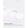 imageCRZ YOGA Softness Mold Butterluxe V Neck Sports Bras for Women  Workout Top Double Spaghetti Straps Wireless Yoga ClothesWhite