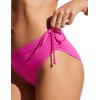 imageCRZ YOGA Womens Bikini Bottoms Full Coverage Bathing Swimsuit Adjustable Ruched Side Tie Swim BriefsHibiscus Purple