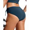 imageCRZ YOGA Womens Bikini Bottoms Full Coverage Bathing Swimsuit Adjustable Ruched Side Tie Swim BriefsInsignia Blue
