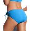 imageCRZ YOGA Womens Bikini Bottoms Full Coverage Bathing Swimsuit Adjustable Ruched Side Tie Swim BriefsMadagascar Blue