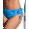 imageCRZ YOGA Womens Bikini Bottoms Full Coverage Bathing Swimsuit Adjustable Ruched Side Tie Swim BriefsMadagascar Blue