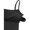 imageCRZ YOGA Womens Butterluxe Athletic Adjustable Strap Rompers Workout One Piece Sleeveless Jumpsuits Padded Bodysuit ShortsBlack