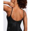 imageCRZ YOGA Womens Butterluxe Athletic Adjustable Strap Rompers Workout One Piece Sleeveless Jumpsuits Padded Bodysuit ShortsBlack Tie Dye Flowers