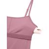 imageCRZ YOGA Womens Butterluxe Athletic Adjustable Strap Rompers Workout One Piece Sleeveless Jumpsuits Padded Bodysuit ShortsVelvet Dust