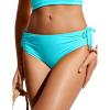 imageCRZ YOGA Womens Bikini Bottoms Full Coverage Bathing Swimsuit Adjustable Ruched Side Tie Swim BriefsTurquoise
