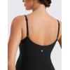 imageCRZ YOGA Butterluxe Maternity Workout Romper for Women Casual Spaghetti Strap Shorts Jumpsuit Pregnancy Tank Top BodysuitBlack
