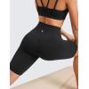 imageCRZ YOGA Womens Butterluxe Biker Shorts 8 Inches  High Waisted Workout Running Volleyball Spandex YogaBlack