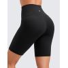 imageCRZ YOGA Womens Butterluxe Biker Shorts 8 Inches  High Waisted Workout Running Volleyball Spandex YogaBlack