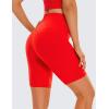 imageCRZ YOGA Womens Butterluxe Biker Shorts 8 Inches  High Waisted Workout Running Volleyball Spandex YogaDark Red