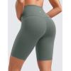imageCRZ YOGA Womens Butterluxe Biker Shorts 8 Inches  High Waisted Workout Running Volleyball Spandex YogaGrey Sage
