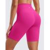 imageCRZ YOGA Womens Butterluxe Biker Shorts 8 Inches  High Waisted Workout Running Volleyball Spandex YogaHibiscus Purple