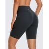 imageCRZ YOGA Womens Butterluxe Biker Shorts 8 Inches  High Waisted Workout Running Volleyball Spandex YogaMelanite