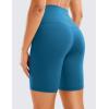 imageCRZ YOGA Womens Butterluxe Biker Shorts 8 Inches  High Waisted Workout Running Volleyball Spandex YogaSupersonic Blue