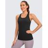 imageCRZ YOGA Womens Butterluxe Yoga Workout Tank Tops Racerback Sleeveless Camisole Athletic Gym ShirtsBlack