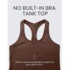 imageCRZ YOGA Womens Butterluxe Yoga Workout Tank Tops Racerback Sleeveless Camisole Athletic Gym ShirtsCoffee Brown