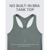 imageCRZ YOGA Womens Butterluxe Yoga Workout Tank Tops Racerback Sleeveless Camisole Athletic Gym ShirtsGrey Sage