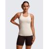 imageCRZ YOGA Womens Butterluxe Yoga Workout Tank Tops Racerback Sleeveless Camisole Athletic Gym ShirtsMojave Tan