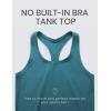 imageCRZ YOGA Womens Butterluxe Yoga Workout Tank Tops Racerback Sleeveless Camisole Athletic Gym ShirtsPetrol Blue