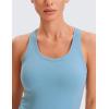 imageCRZ YOGA Womens Butterluxe Yoga Workout Tank Tops Racerback Sleeveless Camisole Athletic Gym ShirtsPure Blue